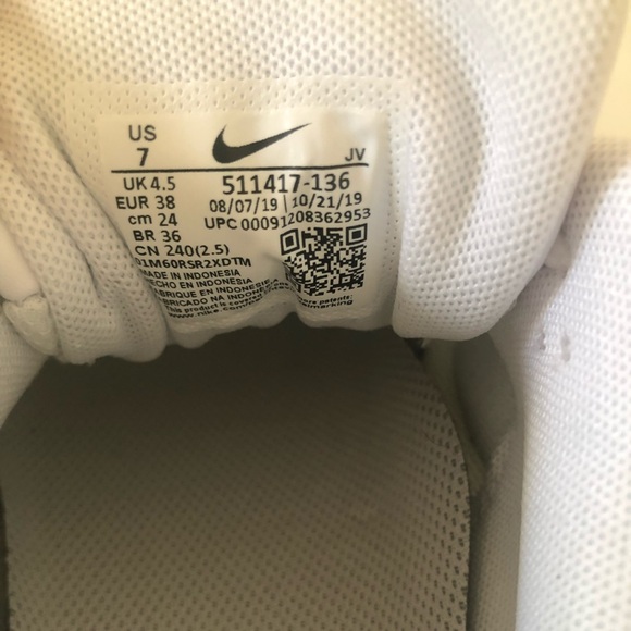 Womens Nike Air Max Correlate White/New Green/ Bright Mango/Black Size 7 - Picture 10 of 11